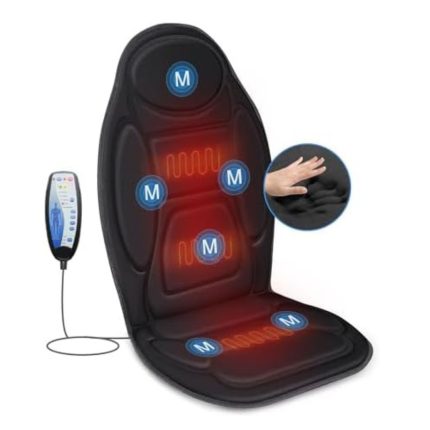 Vibration Back Massager with Heat - Memory Foam Comfort